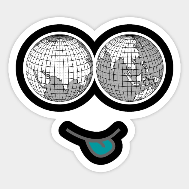 Mocking planet Sticker by GBDesigner